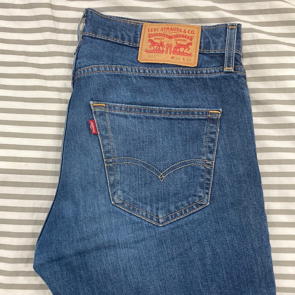 Levis mens jeans 511 34W x 30L